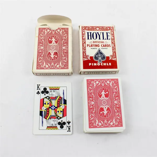 Lot of 3 Pinochle Decks Hoyle Official & Nouvelle Plastic Coated