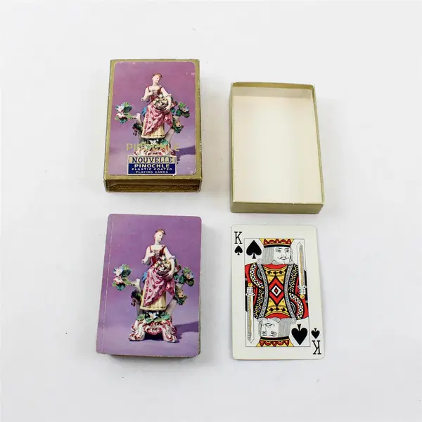Lot of 3 Pinochle Decks Hoyle Official & Nouvelle Plastic Coated