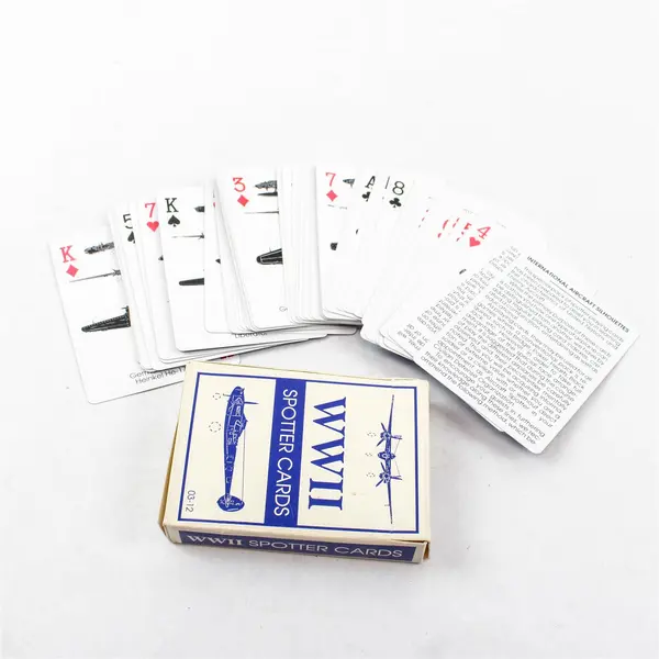 Action Products Int'l 1991 WWII Spotter Cards Playing Card Deck Complete