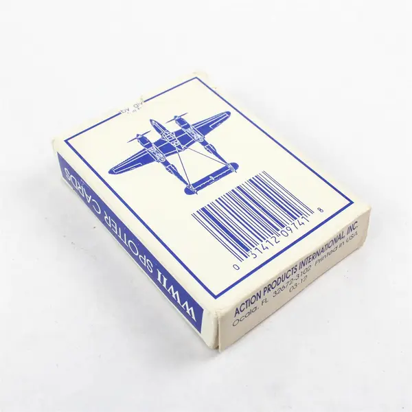 Action Products Int'l 1991 WWII Spotter Cards Playing Card Deck Complete