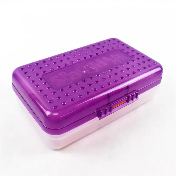 SpaceMaker Purple Pencil Box w/ 5 New Pencils
