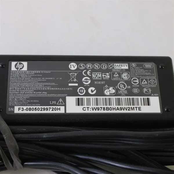 HP 65W Laptop AC Adapter PPP009H 18.5V 3.5A Genuine Charger