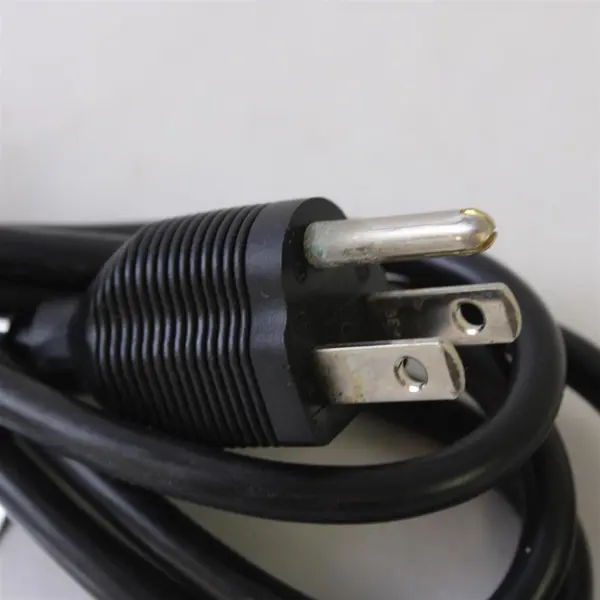 10ft 3 Prong AC Power Cord NEMA 5-15P to IEC 125V 10A