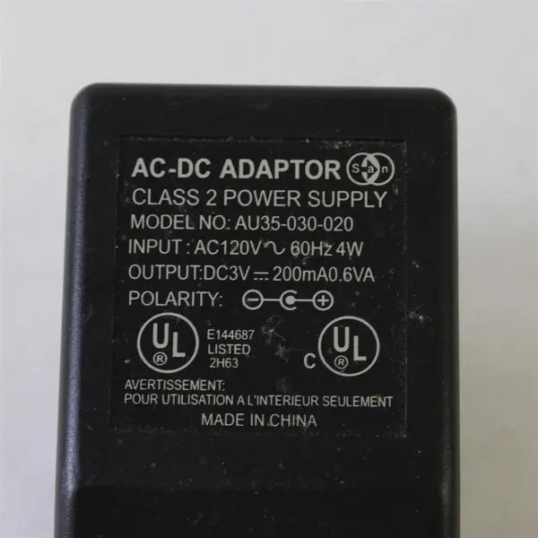 AC/DC Adapter AU35-030-020 Power Supply 3V 200mA