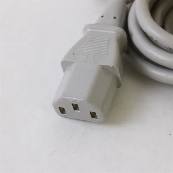 I-SHENG Gray IEC C13 3-Prong Computer Power Cable