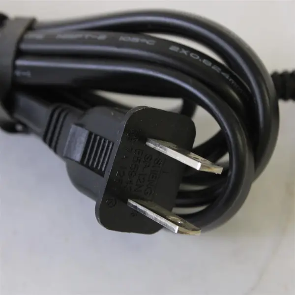 I-SHENG Lot of 2 Computer Power Cords 3-Prong 2-Prong LL81924