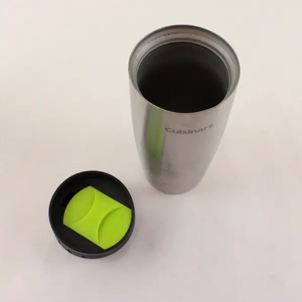 Lot of 2 Stainless Steel Travel Tumblers Cuisinart Crop Prod 14oz 15oz