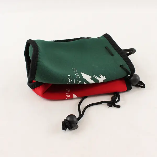 Lot of 2 Spirit Mountain Casino Neoprene Water Bottle Sleeves Red Green