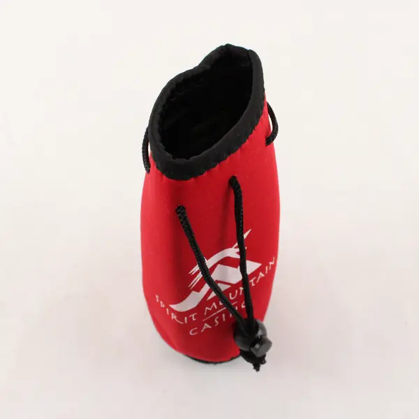 Lot of 2 Spirit Mountain Casino Neoprene Water Bottle Sleeves Red Green