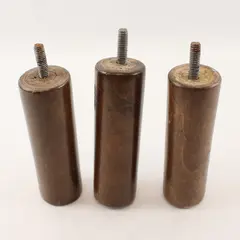 Set of 3 Wooden Furniture Legs Replacement Repair 5in