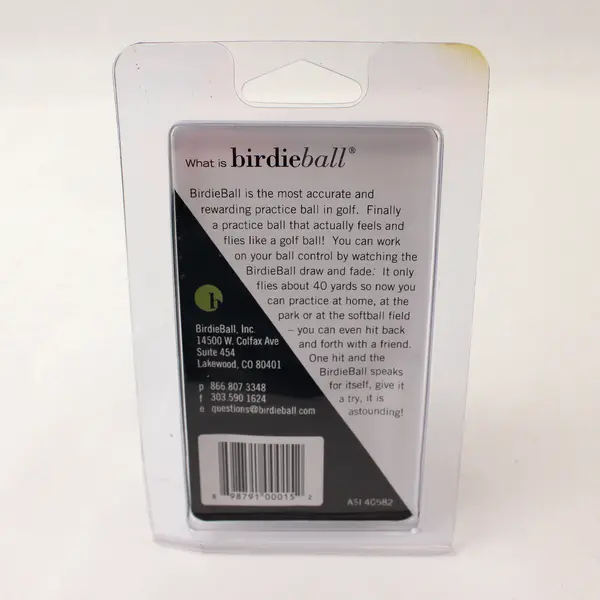 BirdieBall Limited Flight Practice Golf Ball New Single 40 Yards