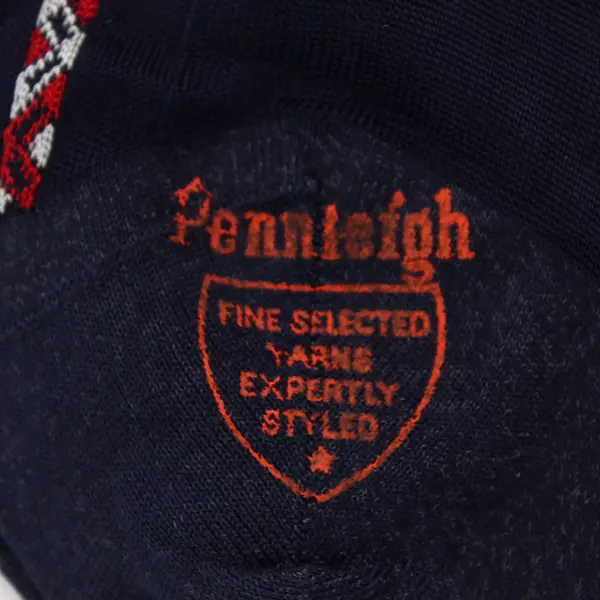 New Vintage Pennleigh Navy Red and White Socks Men's Size 10-1/2