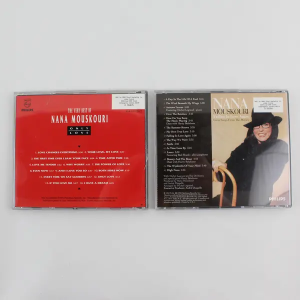 Lot of 2 Nana Mouskouri Music CDs Only Love 1991 & Falling In Love Again 1993