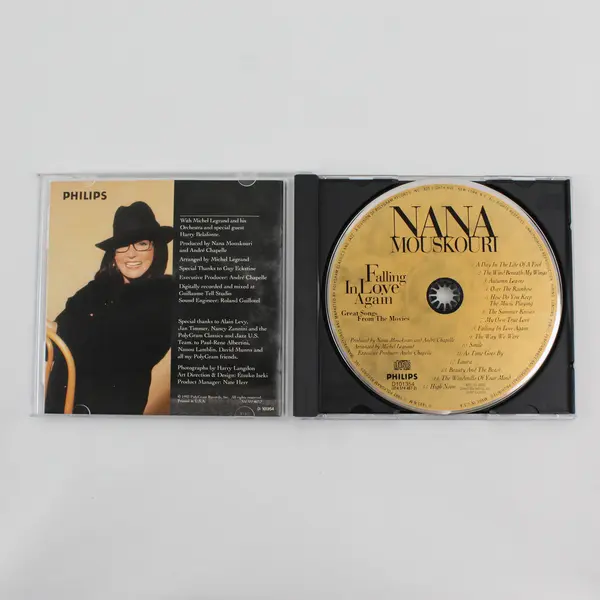 Lot of 2 Nana Mouskouri Music CDs Only Love 1991 & Falling In Love Again 1993