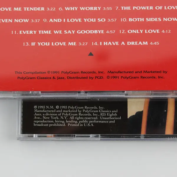 Lot of 2 Nana Mouskouri Music CDs Only Love 1991 & Falling In Love Again 1993