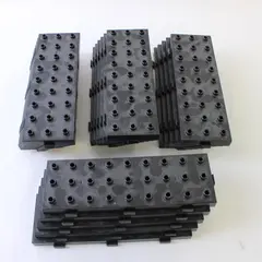 Bandai 1982 Lot of 22 Black Plastic Marble Game Replacement Pieces