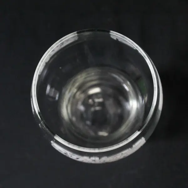 Vintage Pepsi Cola Clear Pedestal Glass White Lettering