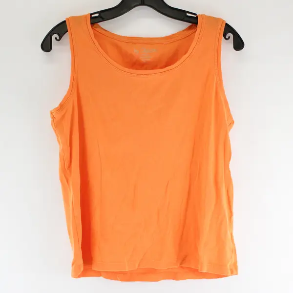 Chico's Neon Orange Cotton Tank Top Women's Size 1