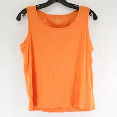 Chico's Neon Orange Cotton Tank Top Women's Size 1