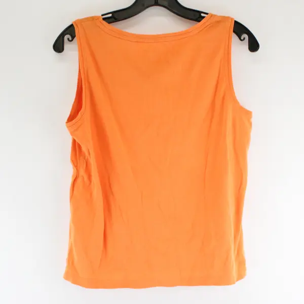 Chico's Neon Orange Cotton Tank Top Women's Size 1