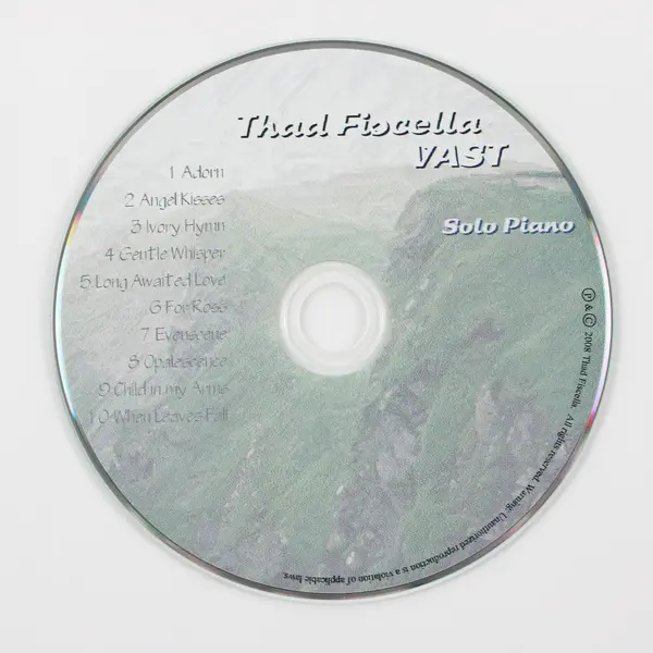 Vast by Thad Fiscella Solo Piano 2008 Music CD 