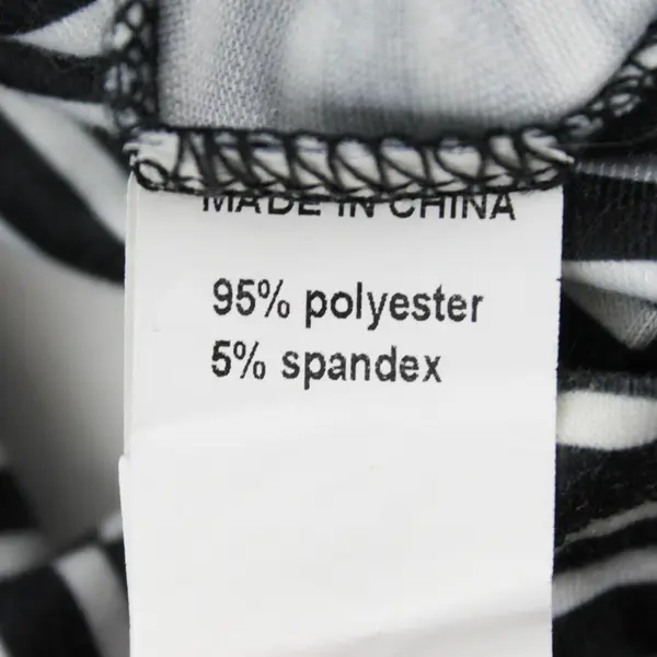 OrderPlus Womens 3XL Black White Striped Cat Graphic 1/4 Zip Top