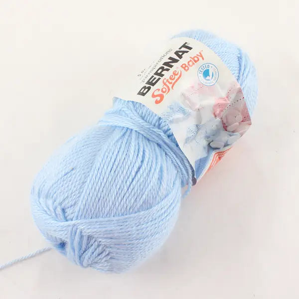 Lot of 3 Blue Yarn Skeins Bernat Softee Baby Preferred Import