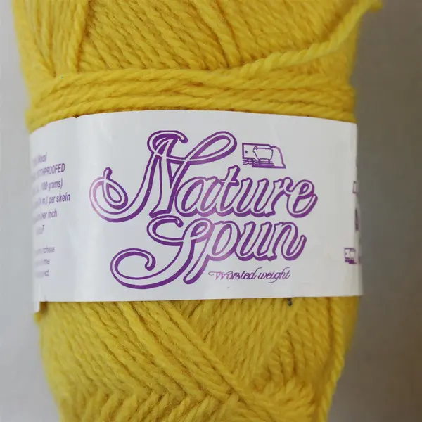 Lot of 2 Yellow Yarn Skeins Caron Wintuk Jonquil Nature Spun Impasse