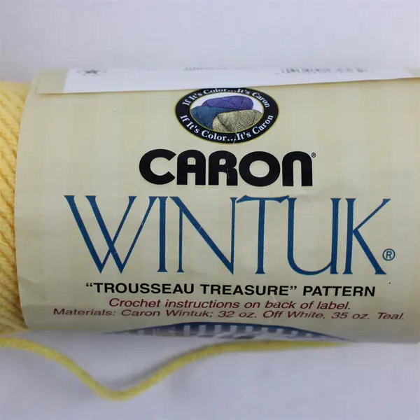 Lot of 2 Yellow Yarn Skeins Caron Wintuk Jonquil Nature Spun Impasse