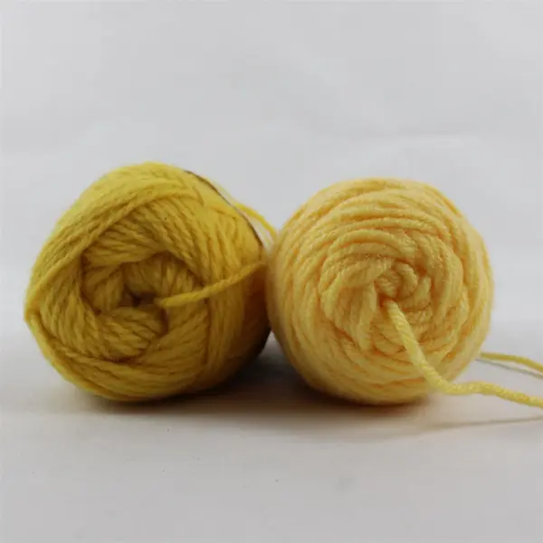 Lot of 2 Yellow Yarn Skeins Caron Wintuk Jonquil Nature Spun Impasse