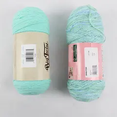 Lot of 2 Red Heart Baby Econo 7261 Big Twist Light Teal Yarn