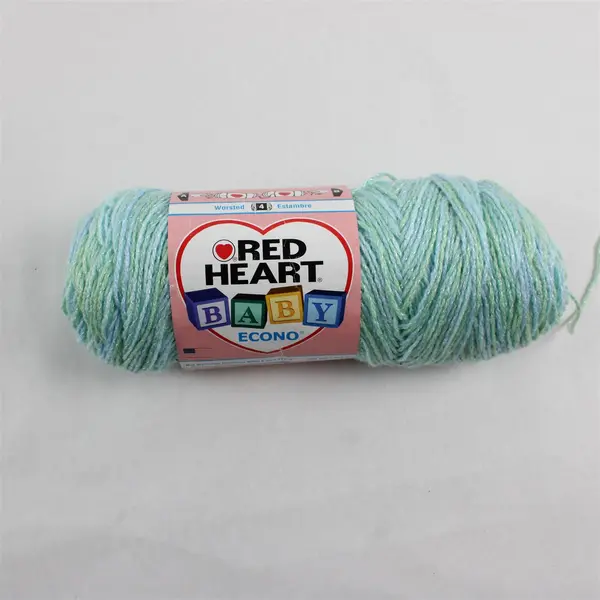 Lot of 2 Red Heart Baby Econo 7261 Big Twist Light Teal Yarn