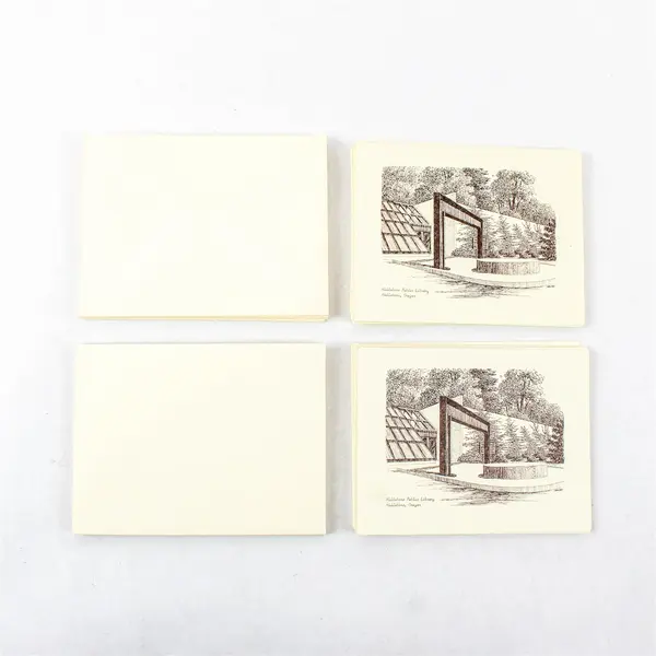 Lot of 15 Vintage Hometown Prints Hillsboro Oregon Note Cards w/Envelopes