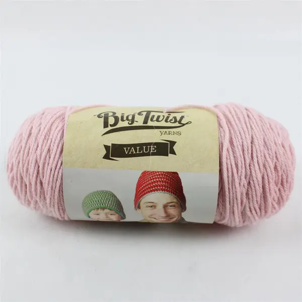 Lot of 2 Skeins Yarn Swirl Knitting Worsted Shocking Pink Big Twist Light Rose