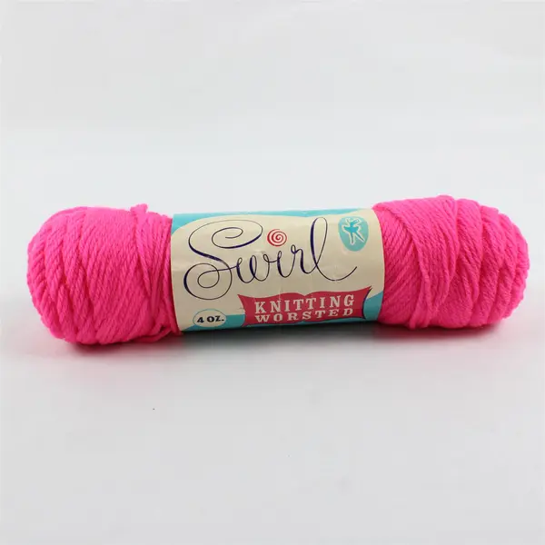 Lot of 2 Skeins Yarn Swirl Knitting Worsted Shocking Pink Big Twist Light Rose