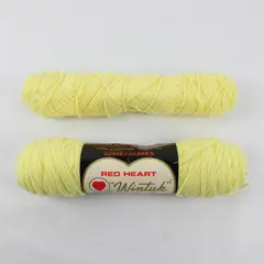 Lot of 2 Red Heart Wintuk Maize 261 Yellow Yarn Skeins