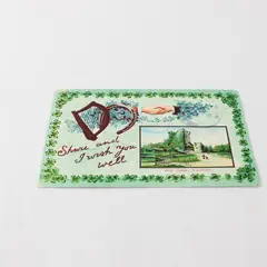 Vintage St. Patrick's Day Shure And I Wish You Well Embossed Postcard 