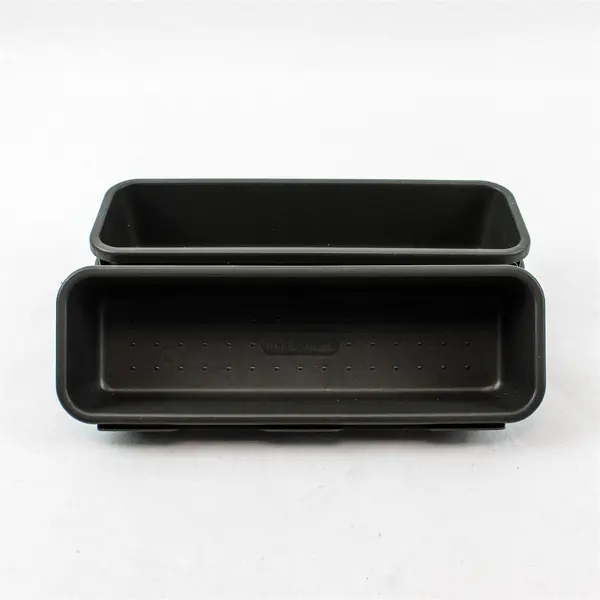 Lot of 4 Madesmart Interlocking Storage Containers Granite Gray