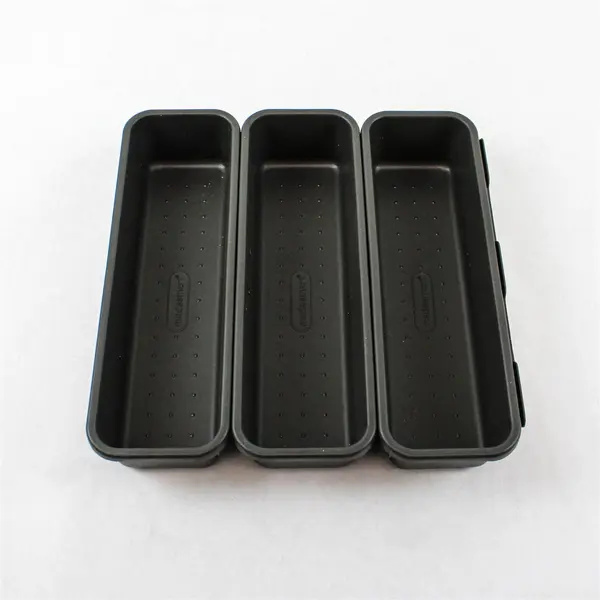 Lot of 4 Madesmart Interlocking Storage Containers Granite Gray