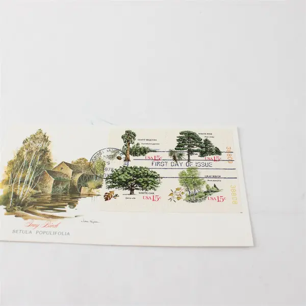 Set Of 4 Trees Of America 1978 FDC Fleetwood Cachet SC #1764-67