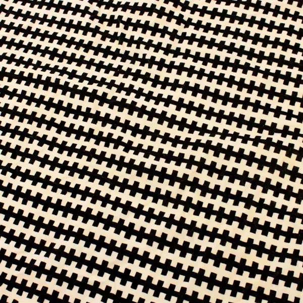 Ikea Stockholm Black and Off-White Square Throw Pillow Cover 22" x 22"