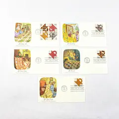Set Of 5 Quilt Stamp 1978 FDC Fleetwood Cachet SC #1745-48