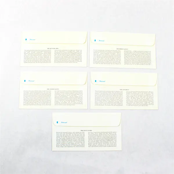 Set Of 5 Quilt Stamp 1978 FDC Fleetwood Cachet SC #1745-48