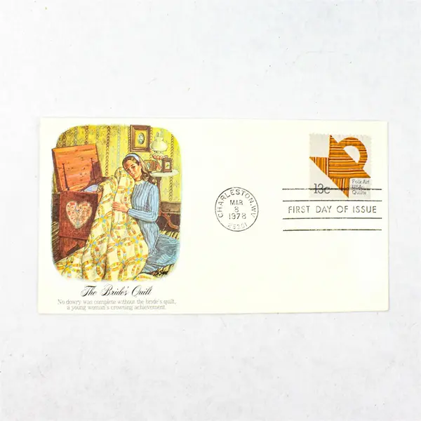 Set Of 5 Quilt Stamp 1978 FDC Fleetwood Cachet SC #1745-48