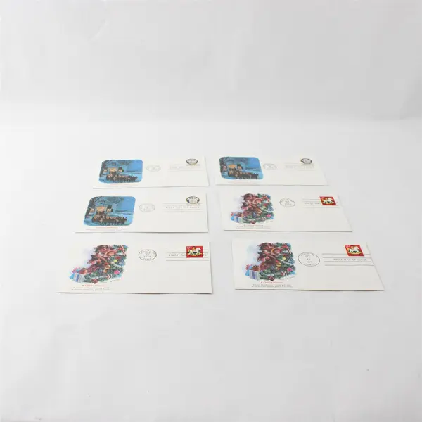 Lot Of 6 Christmas Stamps 1978 SC# 1768-69 FDC Fleetwood Cachet