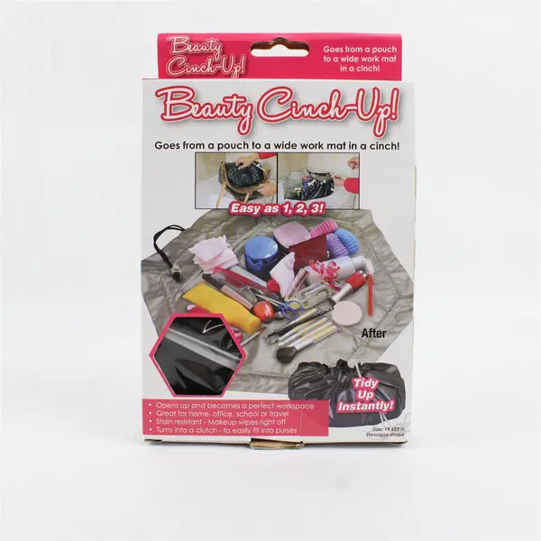 TV Direct LLC Beauty Cinch-Up Makeup Bag Work Mat New in Box