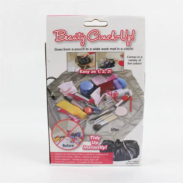 TV Direct LLC Beauty Cinch-Up Makeup Bag Work Mat New in Box