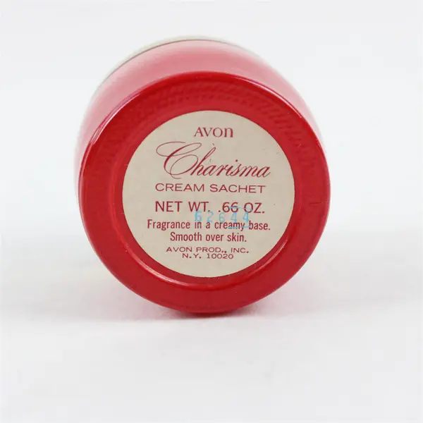 Avon Charisma Cream Sachet Empty Container Collectible Display