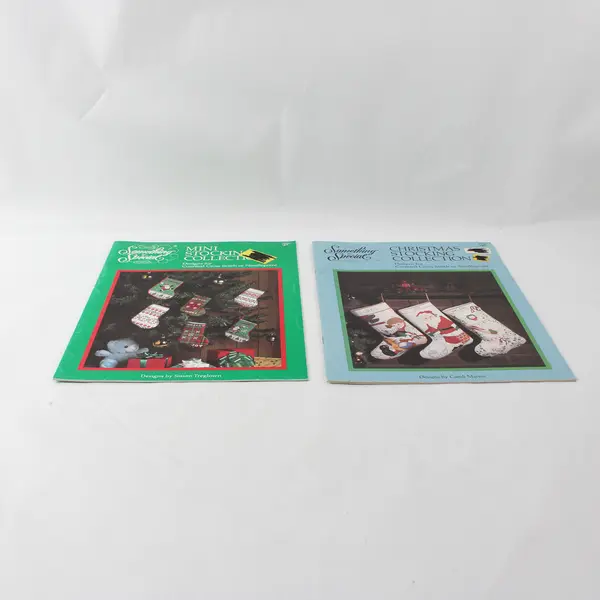 Candamar Designs Lot 2 #90027 Christmas & #90034 Mini Stocking Leaflets