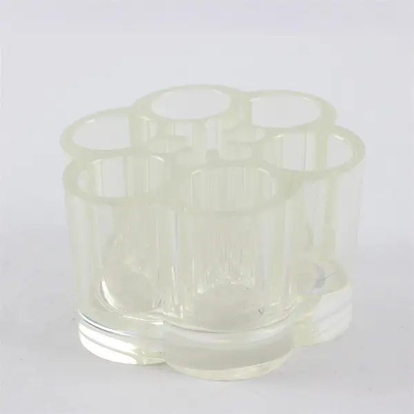 Round Clear Acrylic Bathroom Organizer Vanity Countertop 4in